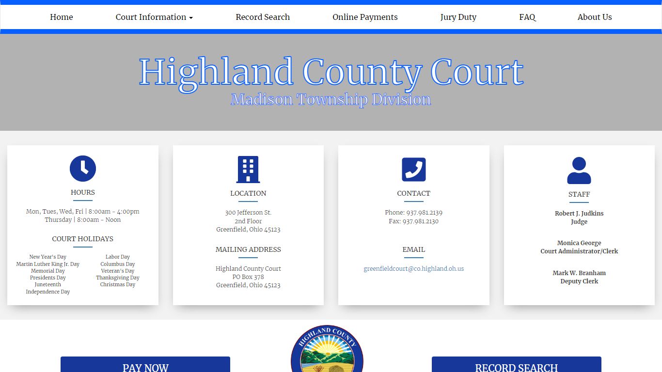 Highland County Court